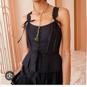 Ulla Johnson Luz Corset in Raven